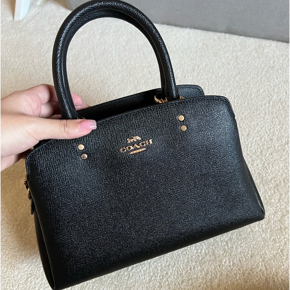 Black Coach Purse Top Handle/Crossbody